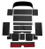 Rear seat kit P1800 1963 black Rear seat kit P1800 1963 black