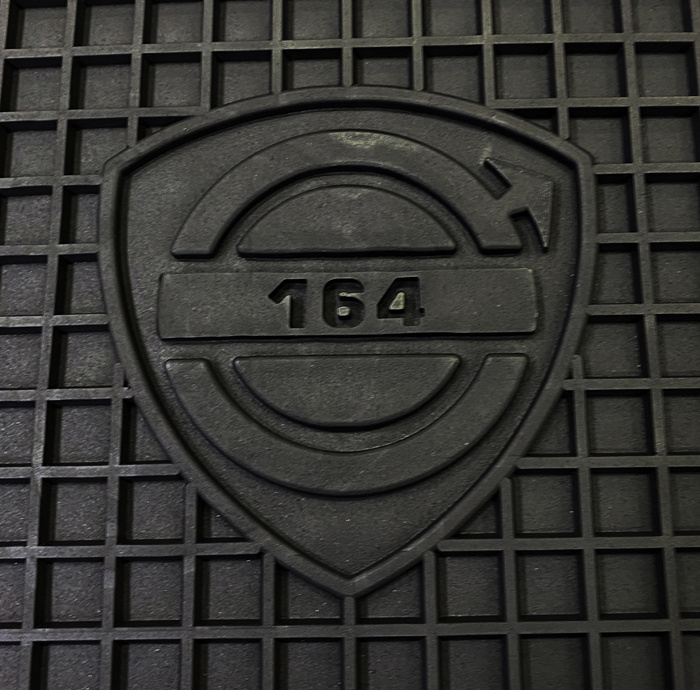 Accessory rubber mats 164 1972 black