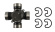 Universal joint 140 74/240 85- rear dia 