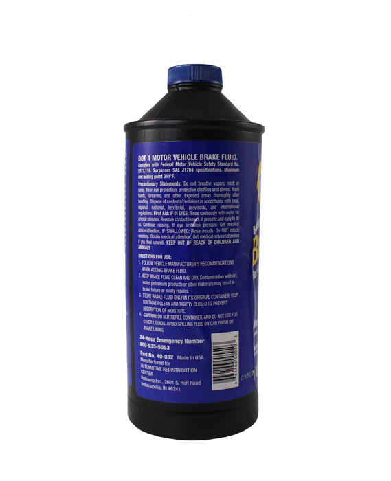 Brake fluid Dot 4+ (1 QT)