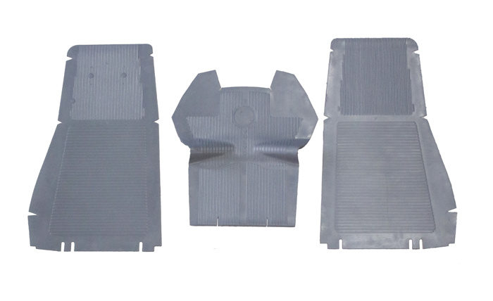 Rubber mat set front 544/210 47-68 grey