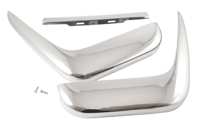 Rear bumper kit P18-64 stainless 3pc