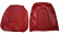 Klädsel Framsäte P1800 61-62 röd (vinyl)