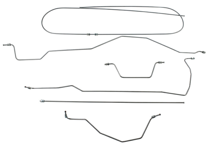 Brake pipe set 210, steel/zn prebent
