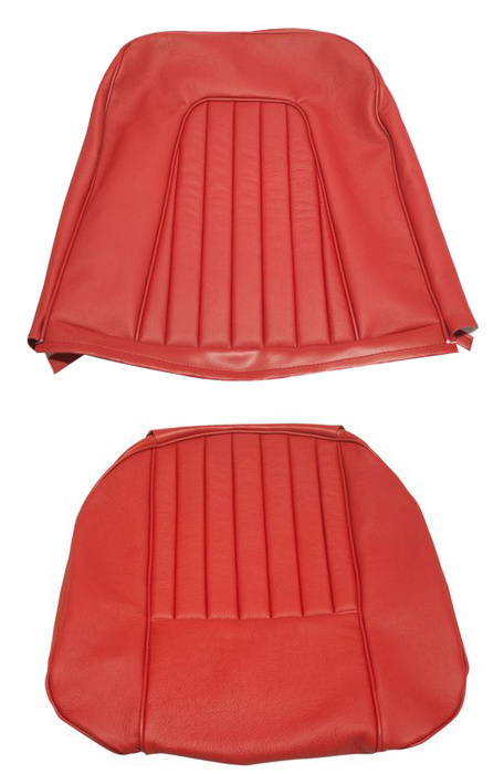 Cover Front seat P1800 1963 red leather