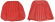 Klädsel Framsäte P1800 1963 rött läder