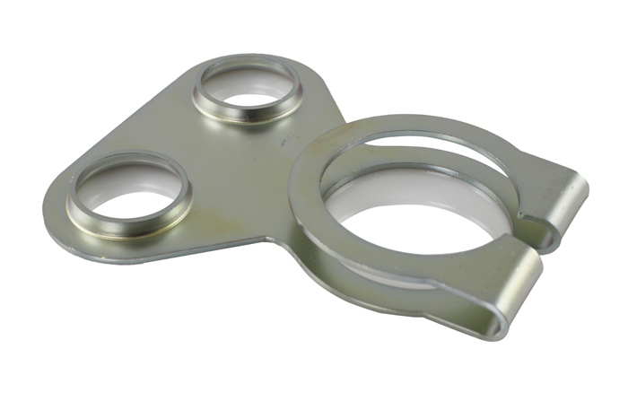 Clamp front on rear silencer1800