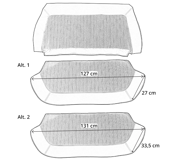 Cover Rear seat 120 4d 1961 grey Alt 2