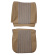 Cover Front seat 544 62-63 nougat Cover Front seat 544 62-63 nougat
