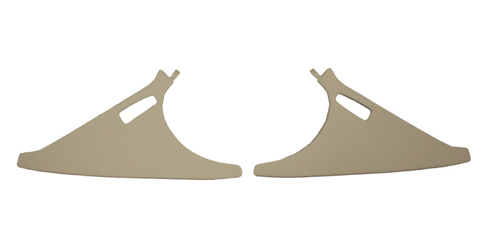 Panel C/D-pillar P1800 1963 white Pair