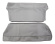 Cover Rear seat 544 62-63 US grey