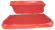 Cover Rear seat 544 62-63 red