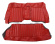 Cover Rear seat 130 1962 US red Cover Rear seat 130 1962 US red
