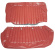 Cover Rear seat 122 Wagon 1962 red