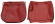 Cover Front seat 544 63-64 US red