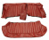 Cover Rear seat Amazon 4d 1964 US red