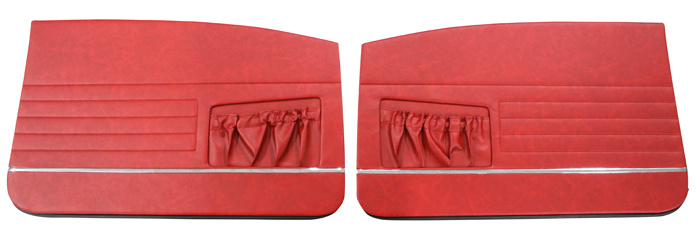 Door panel 130 2d 1964 red LH