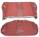 Cover Rear seat 122 Wagon 65-66 red
