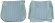 Cover Front seat 544 1965 blue