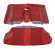 Cover Rear seat 130 2d 65-66 red