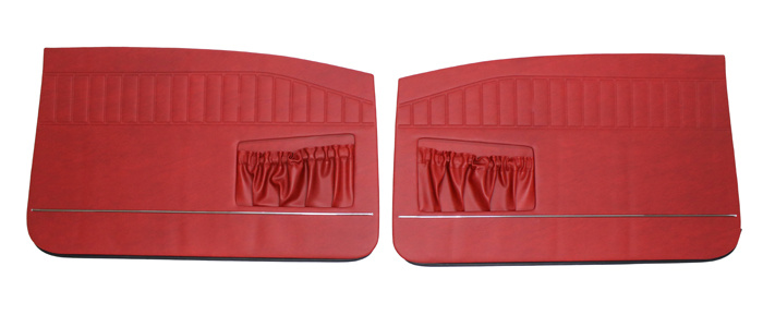 Door panel 130 2d 65-68 Bright red LH/RH