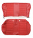 Upholstery rear seat 220 65-8 Bright red