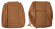 Cover Front seat Amazon 67-68 brown