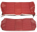 Cover Rear seat 122 Wagon 67-68 red