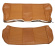 Cover Rear seat 122 Wagon 67-68 brown
