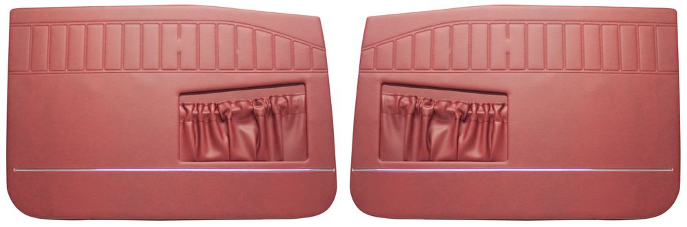 Door panel 122 4d/Wagon 67-68 red Pair