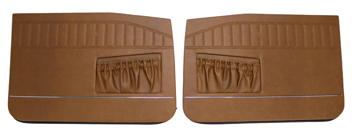 Door panel Frt 120 4d/Wagon  66-68 brown