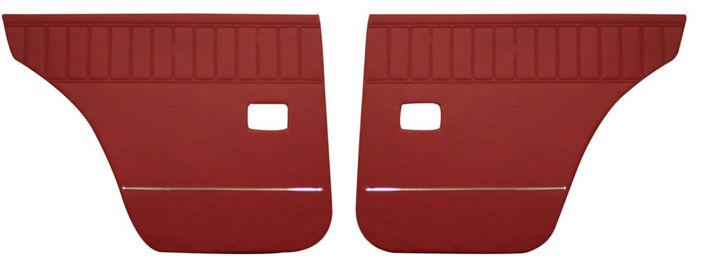 Door panel 122 4d/ Wagon  67-68 red Rear