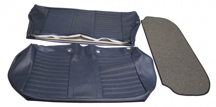 Rear seat upholstery 122 Wagon 1968 blue
