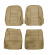 Front seat upholstery 1800 beige/brown