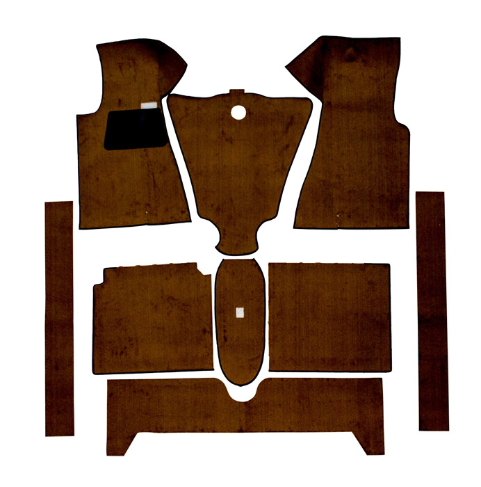Carpet kit Volvo 140 -71 brown