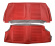 Cover rear seat 120 2d 1970 red