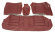 Cover Re seat 164 70-74 maroon ch#22323-