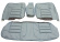 Cover Rear seat 164 72-74 light blue LH
