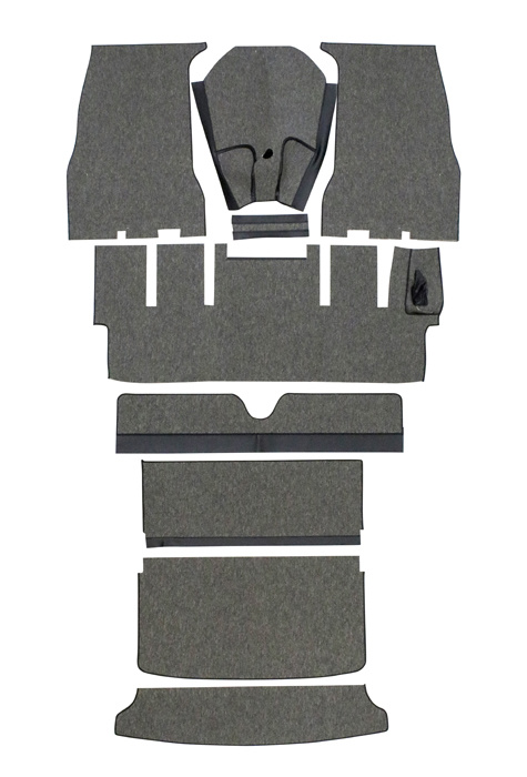 Carpet kit Volvo 1800S darkgrey RHD