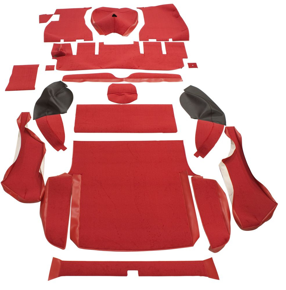 Carpet kit Volvo 1800ES red
