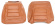 Cover Front seat 140GL/164 73-74 brown