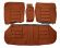 Cover Rear seat 140GL/164 73-74 brown Cover Rear seat 140GL/164 73-74 brown