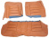 Cover Rear seat 140GL/164 73-74 brown