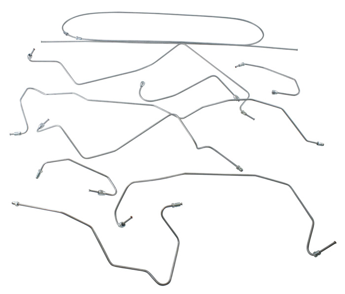 Brake line kit 122 late 65  w.P/B Spicer