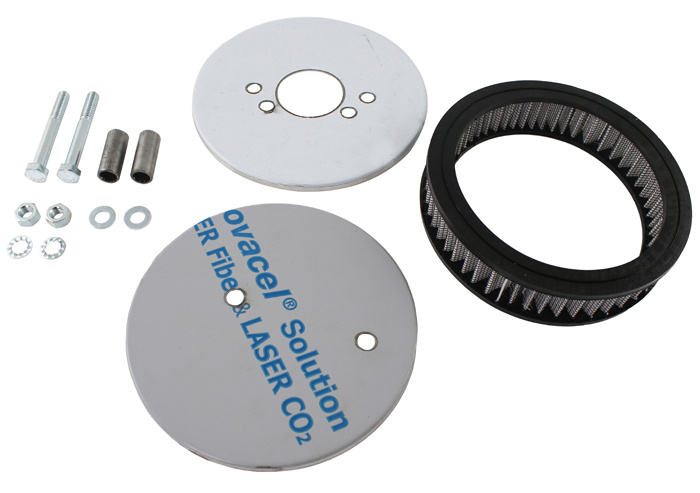 Air filter SU 2-bolt Hi-Perf,stainl.low