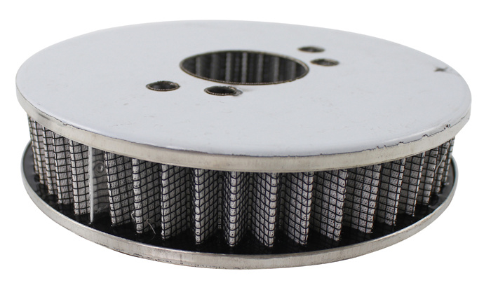 Air filter SU 2-bolt Hi-Perf,stainl.low