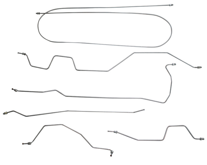Brake pipe set PV, Steel/zink prebent