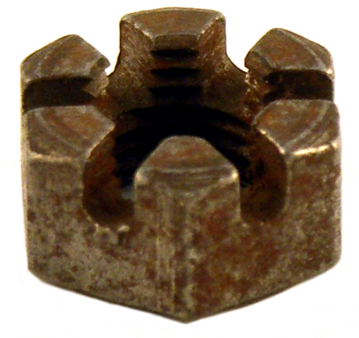 Crown nut UNF 3/8-24 h=8,5 mm
