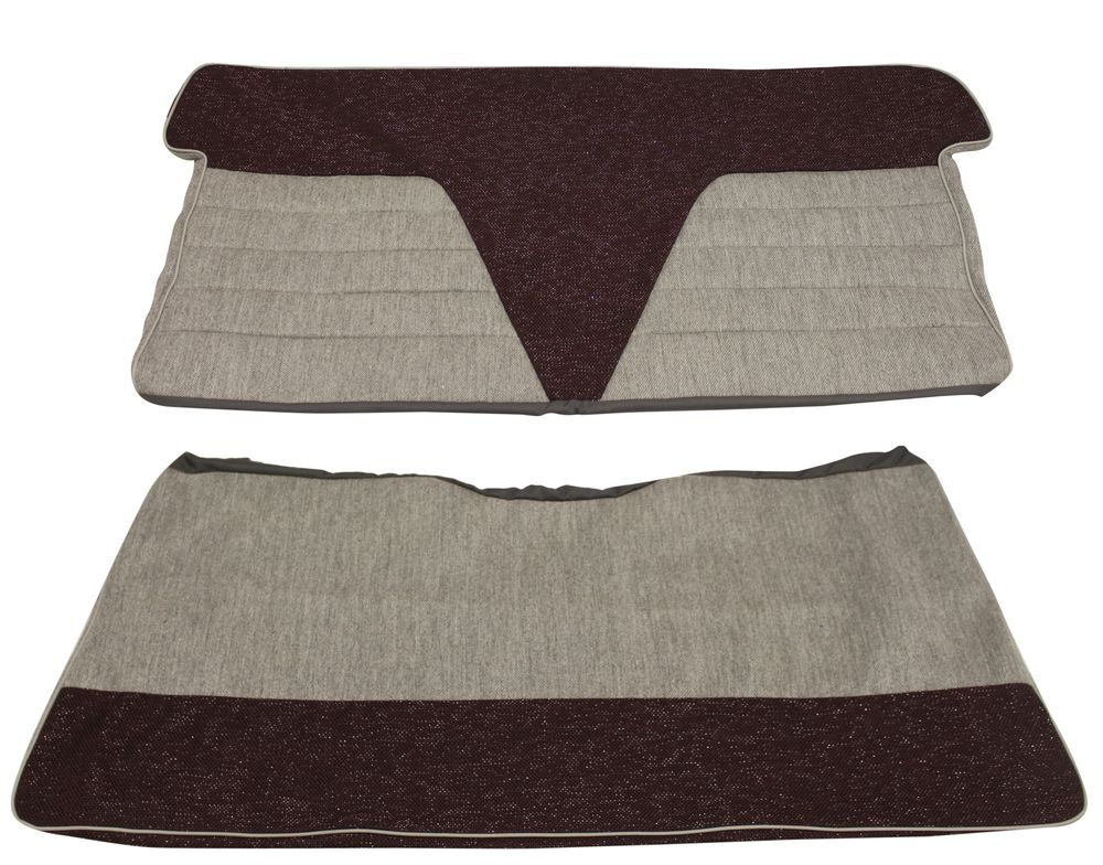 Cover Rear seat 444LS 57-58 red/grey