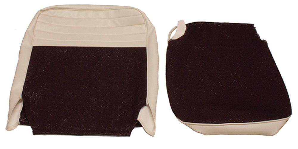 Cover Front seat 120 4d 57-58 red/silver